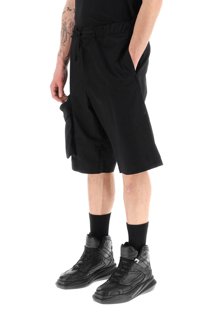 Oamc Oversized Shorts With Maxi Pockets   Nero