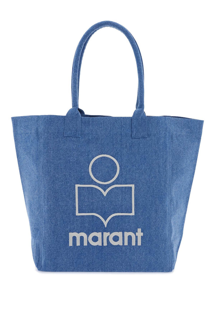 Isabel Marant Logo Yenky Tote Bag   Blue
