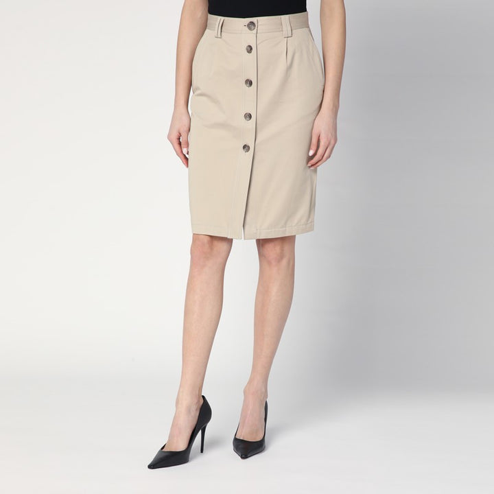 ANINE BING buttoned pencil skirt