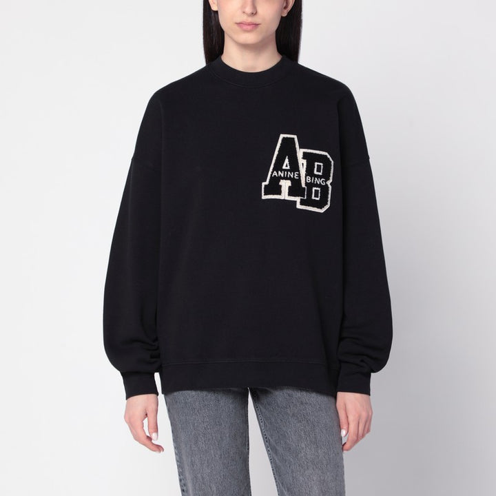 ANINE BING Miles Letterman oversized sweatshirt