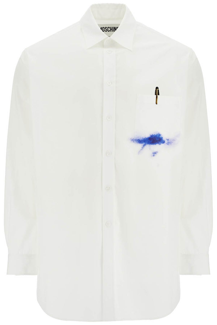 Moschino printed pocket shirt