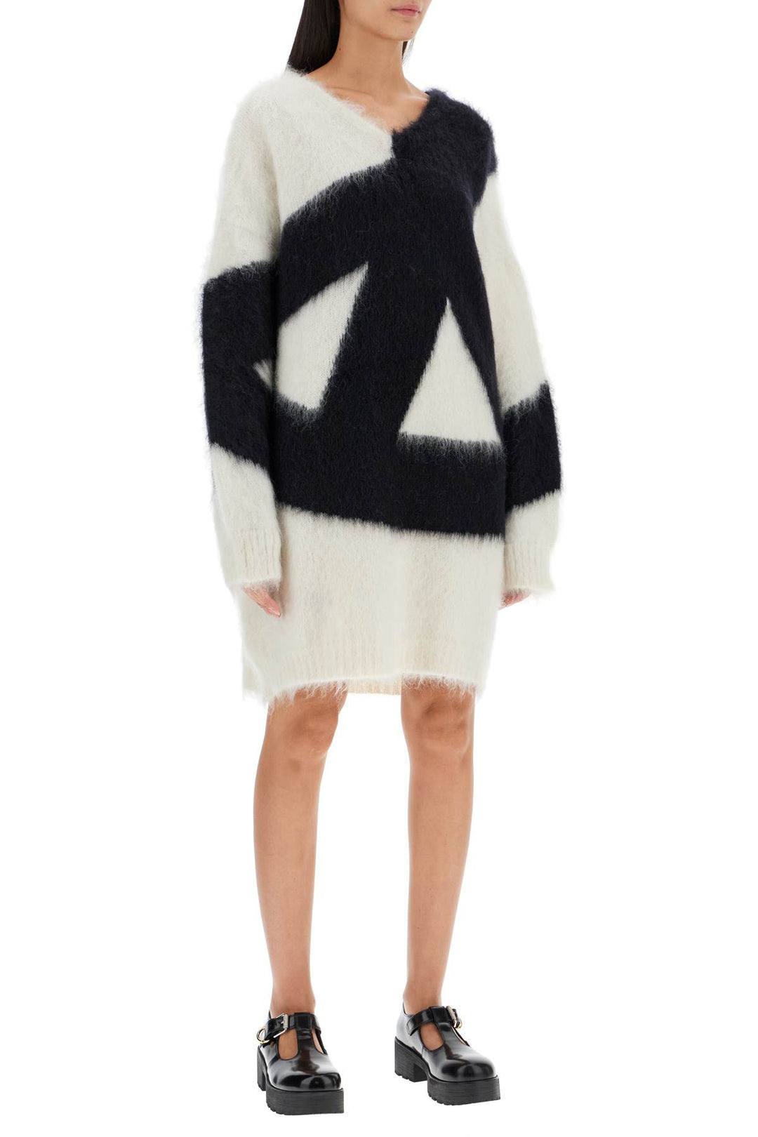 Moschino brushed knit dress