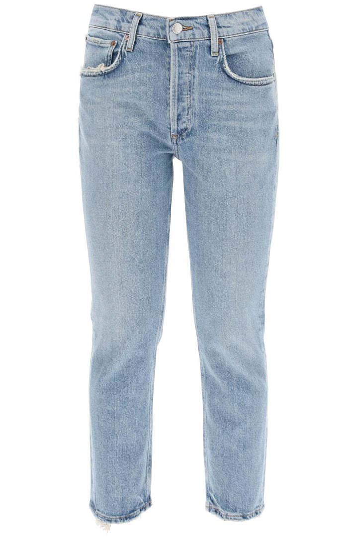 Agolde high-waisted straight cropped jeans