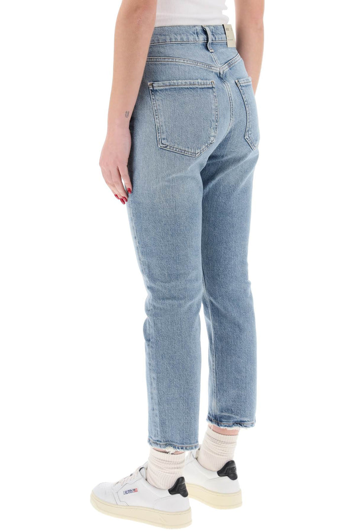 Agolde high-waisted straight cropped jeans