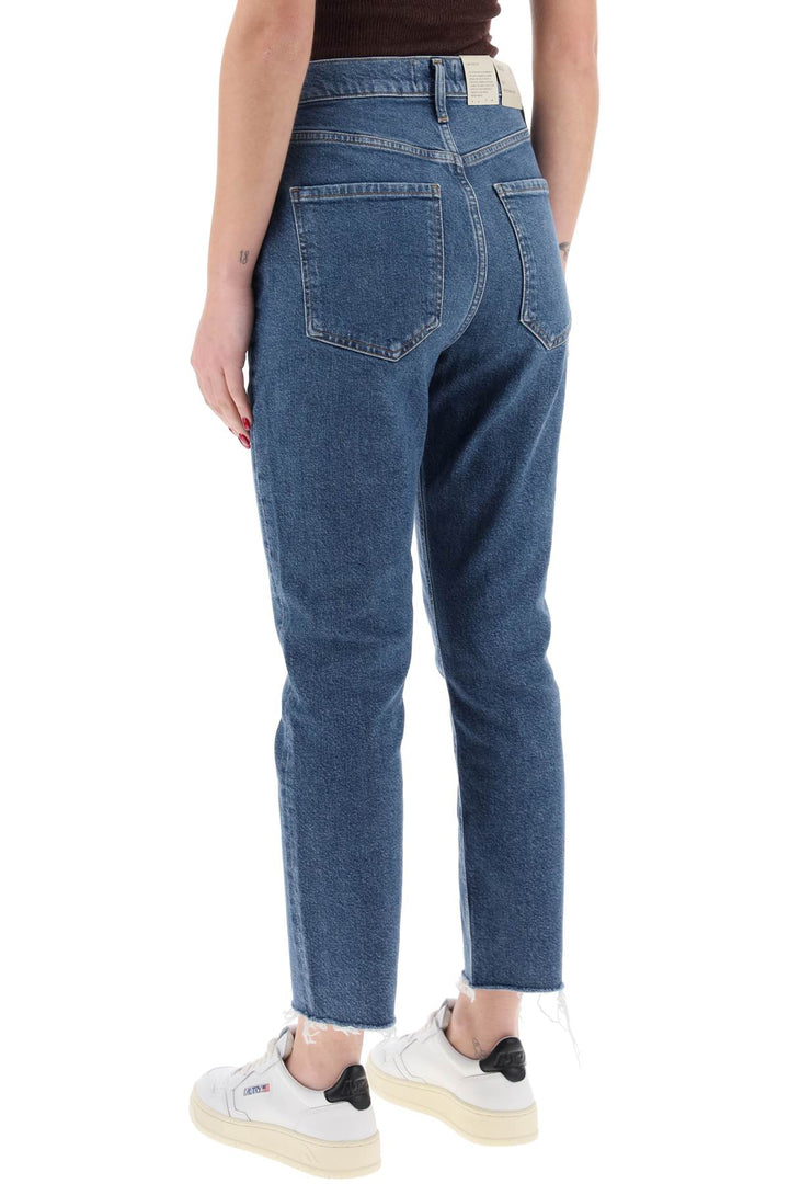 Agolde high-waisted straight cropped jeans