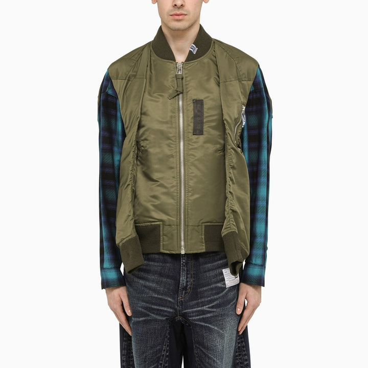 Maison MIHARA YASUHIRO Hollowed-Out bomber jacket