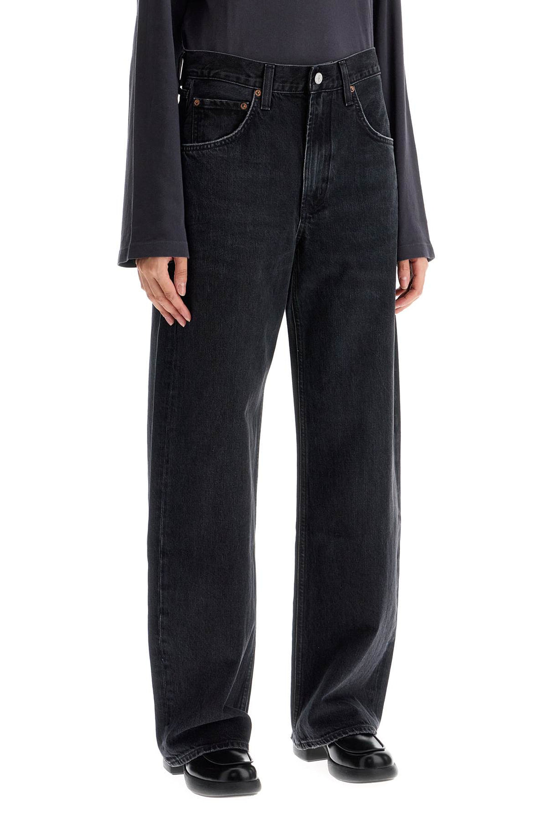 Agolde curved leg jeans