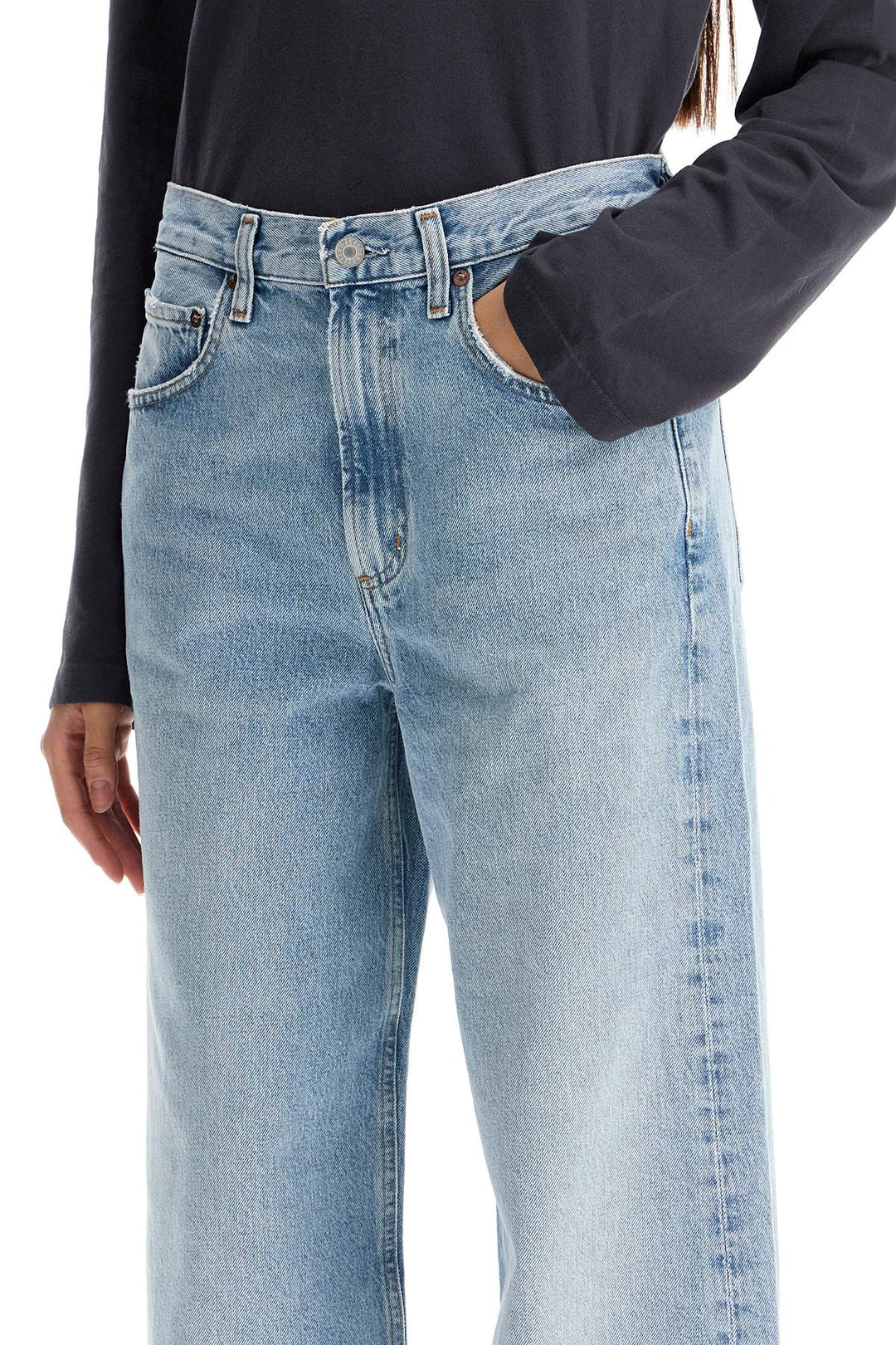 Agolde curved leg jeans