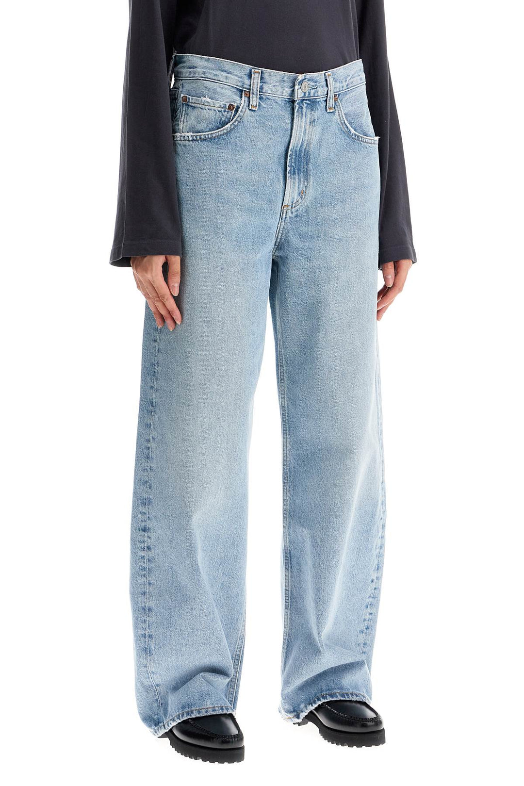 Agolde curved leg jeans