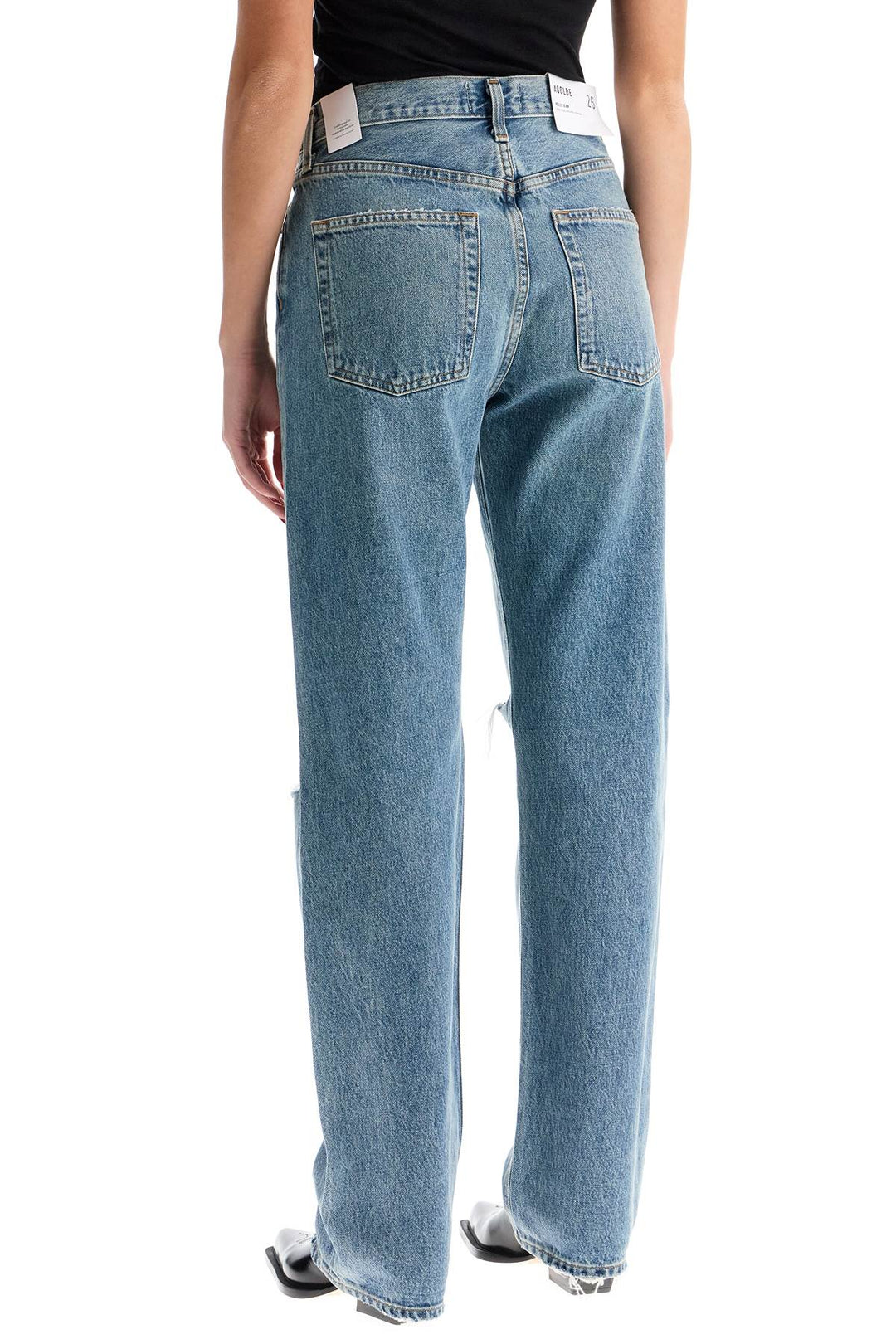 Agolde Straight Kelly Distressed Jeans