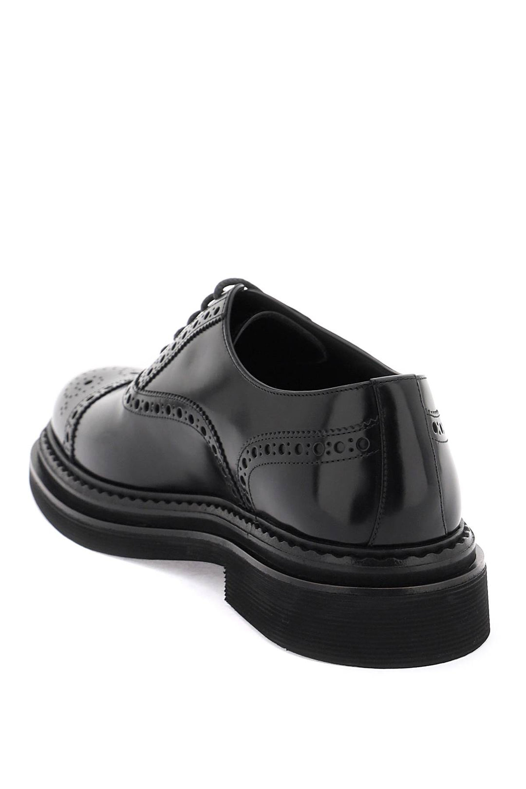 Dolce & Gabbana brushed leather oxford lace-ups