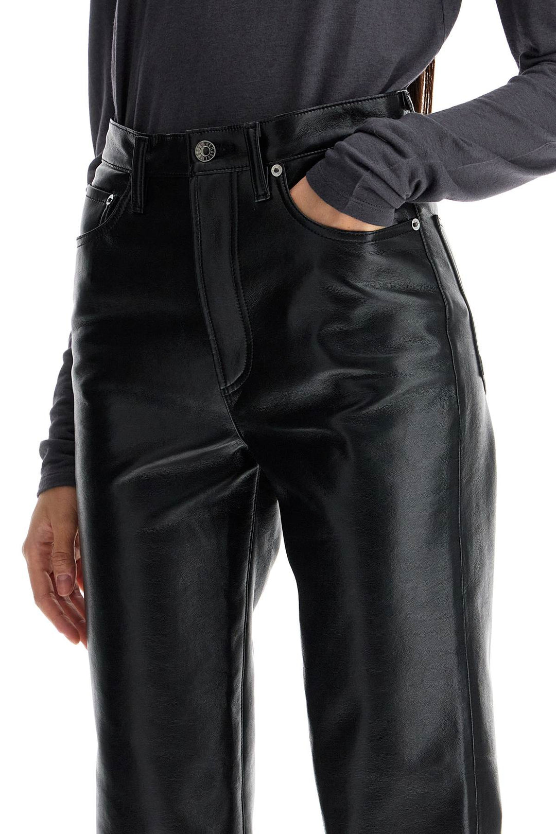 Agolde 90's recycled leather pinch waist pants