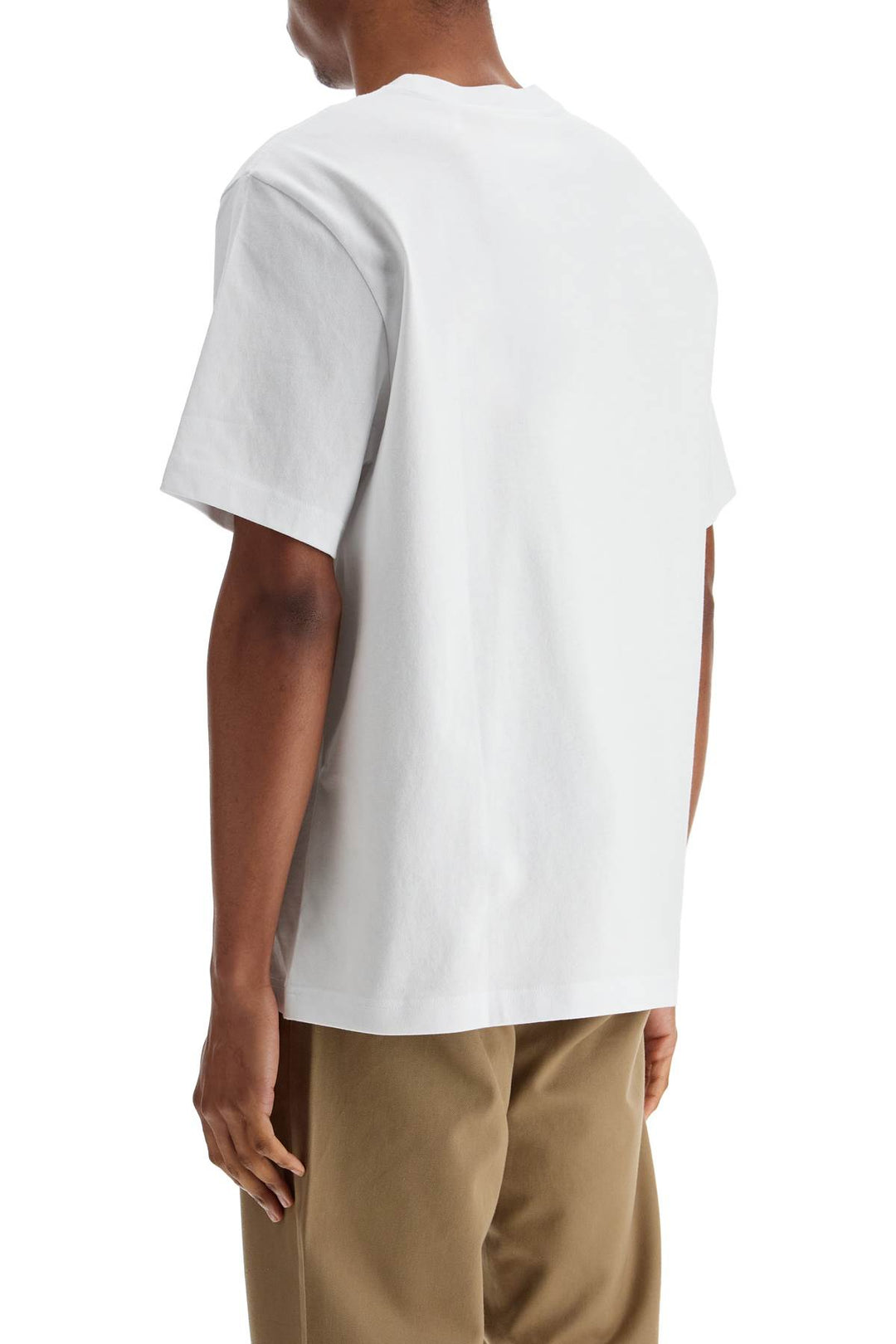 Axel Arigato white organic cotton crew neck t-shirt with discreet logo