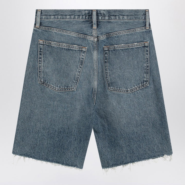 AGOLDE Raw-cut denim shorts