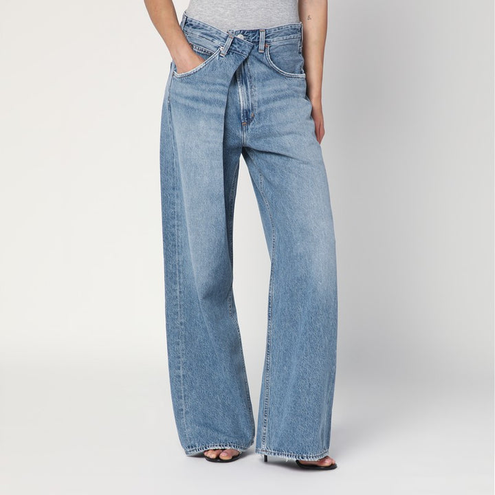 AGOLDE Wide blue Vana Fold jeans