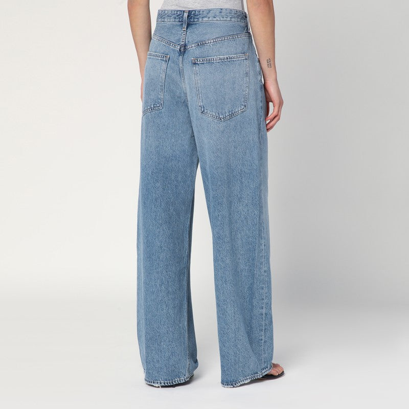 AGOLDE Wide blue Vana Fold jeans