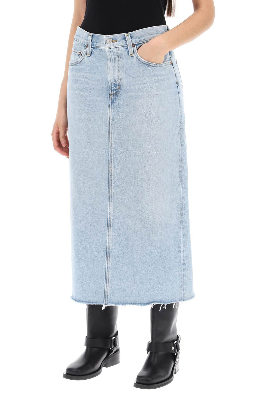 Agolde ragazza  denim skirt