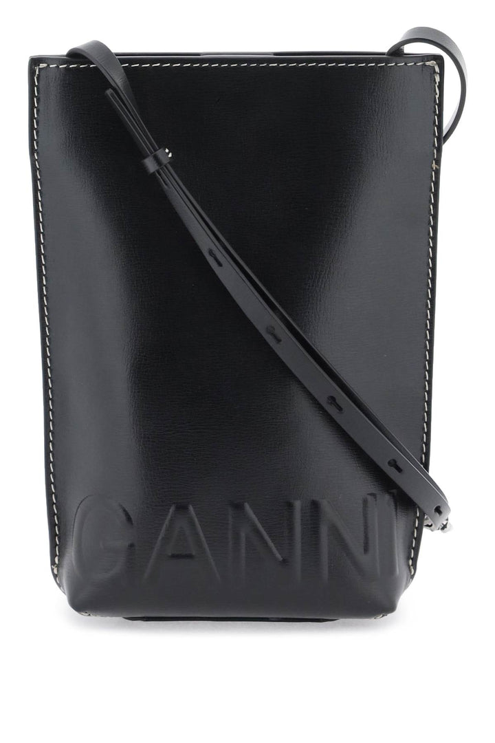 Ganni Leather Crossbody Bag