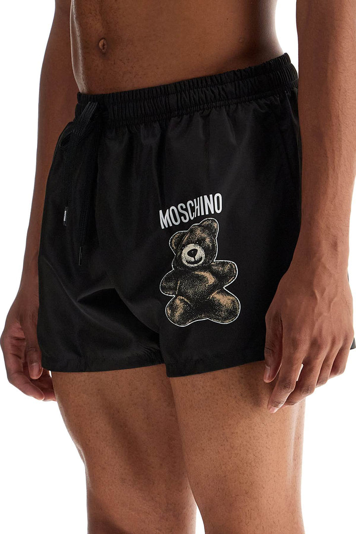 moschino teddy bear swim shorts