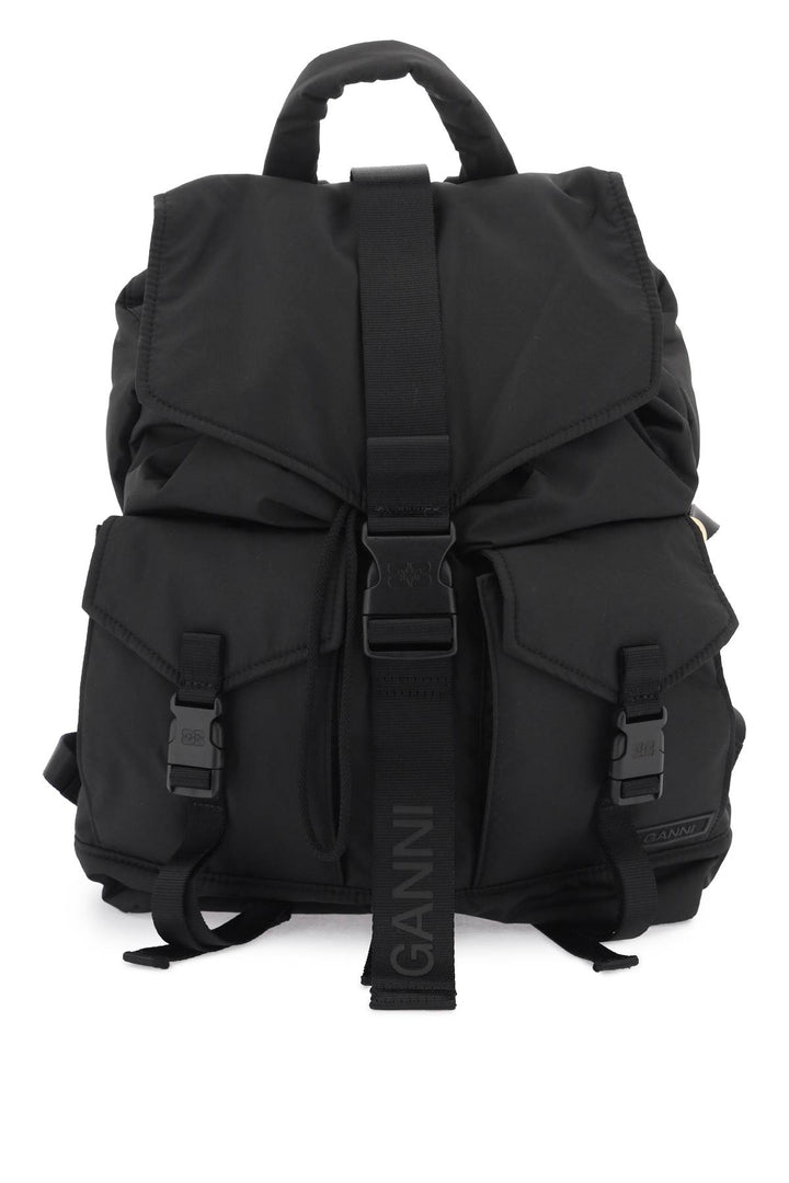 Ganni nylon backpack