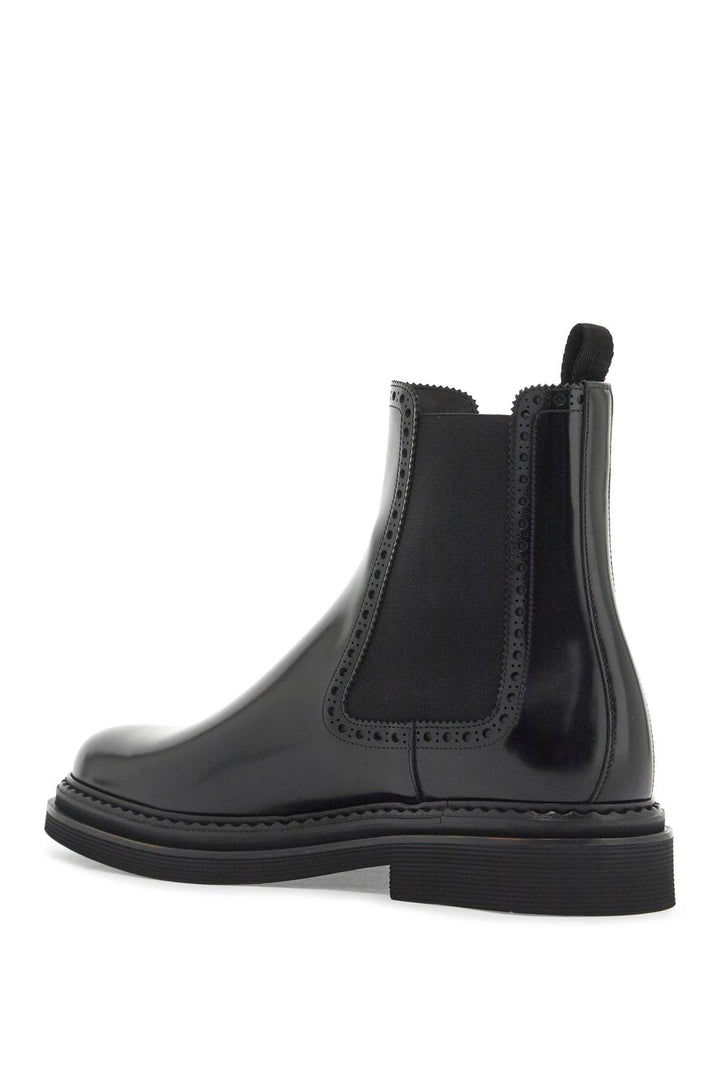 Dolce & Gabbana leather chelsea ankle boots