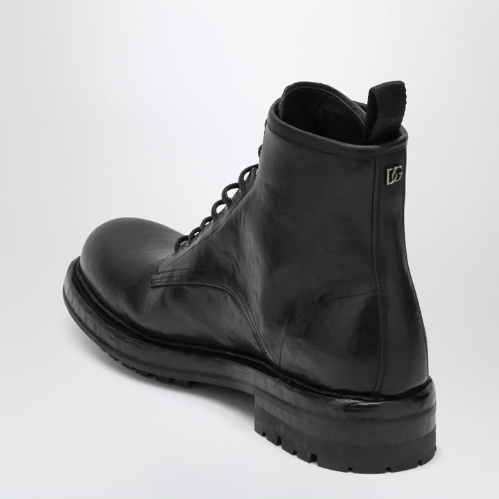 Dolce & Gabbana lace-up leather ankle boots