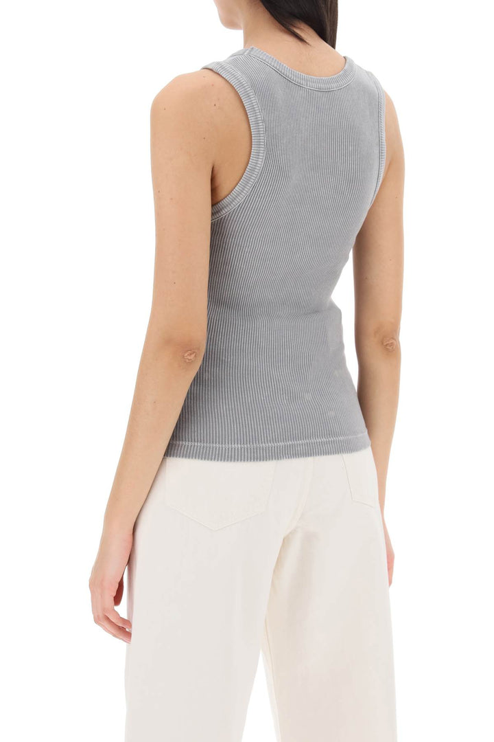 Agolde ribbed poppy sleeveless tank top