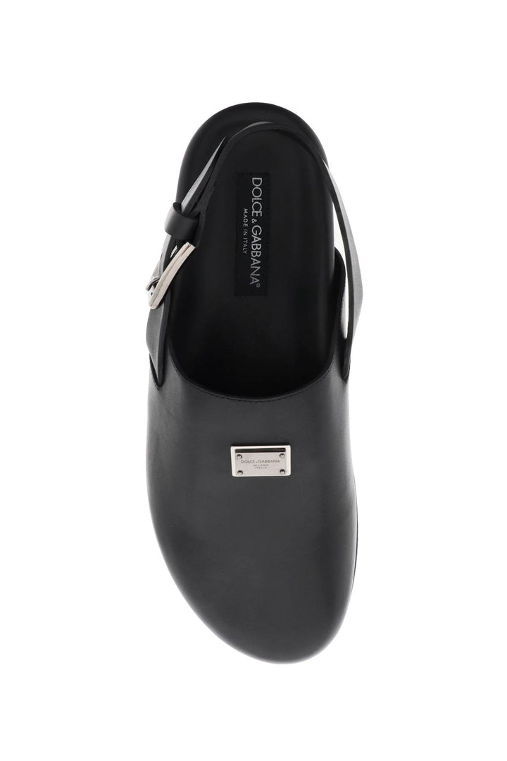 Dolce & Gabbana leather clogs