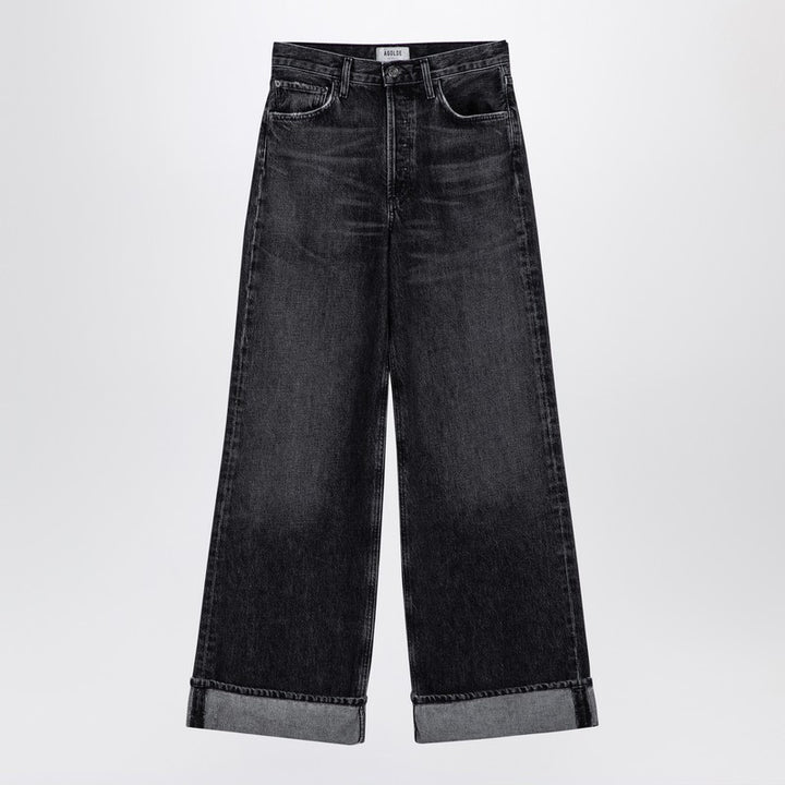 AGOLDE Dame wide ribbed denim jeans
