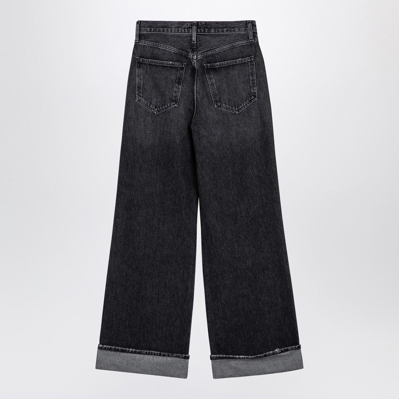 AGOLDE Dame wide ribbed denim jeans