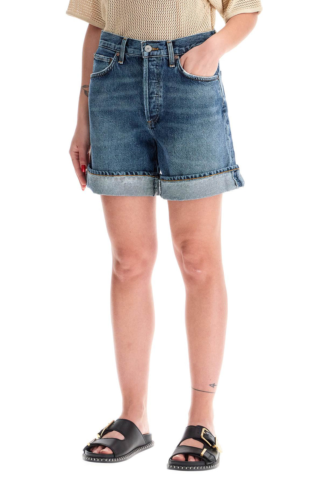 Agolde women's denim shorts