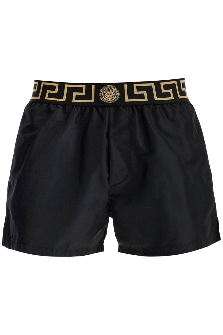 Versace "men's greek border swim trunks