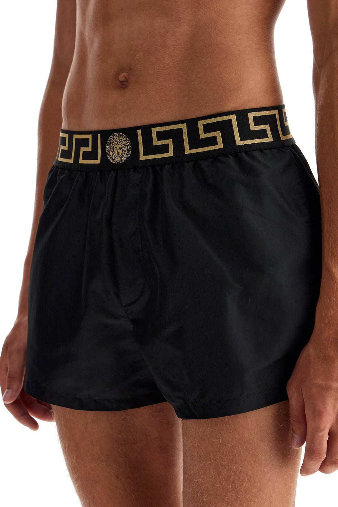 Versace "men's greek border swim trunks