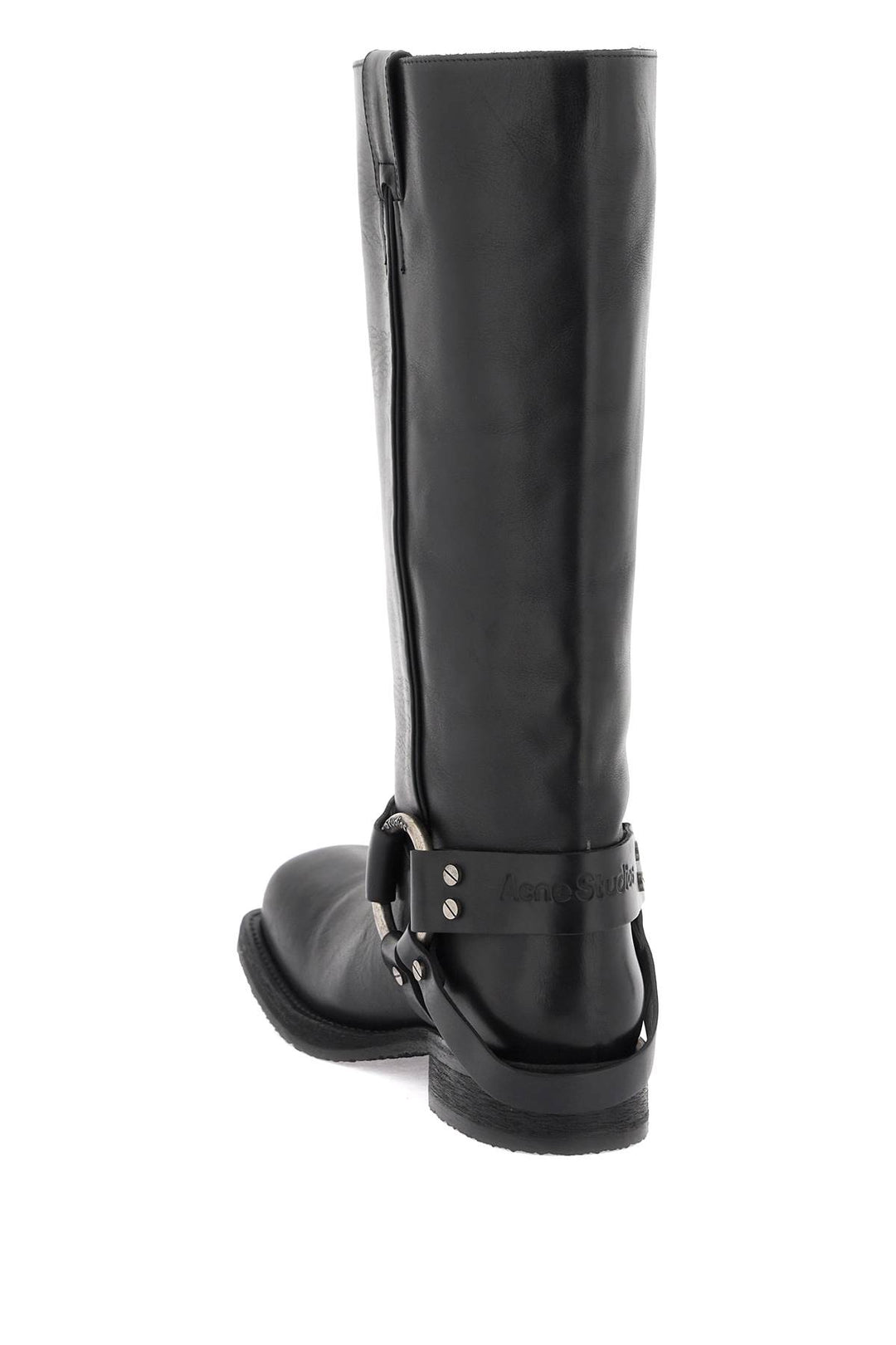 Acne Studios leather biker boots in