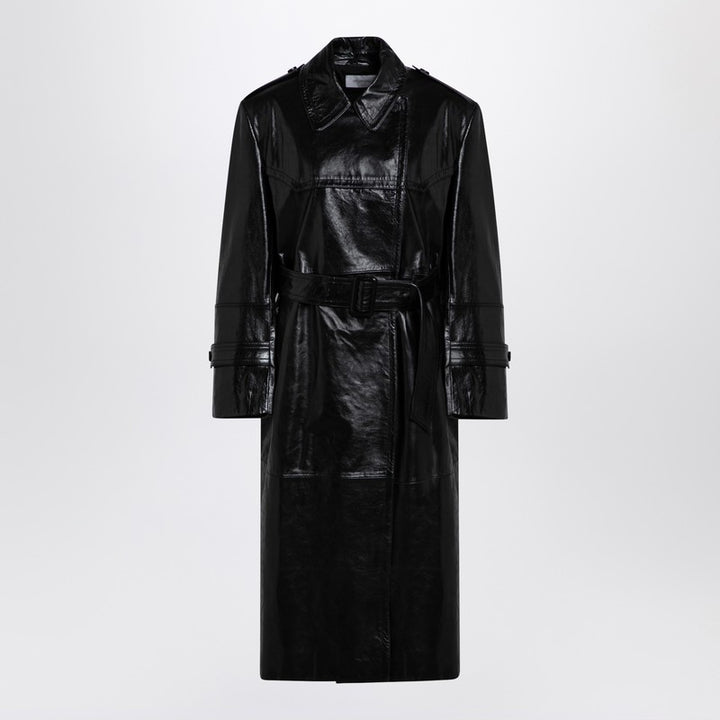 Sportmax leather trench coat