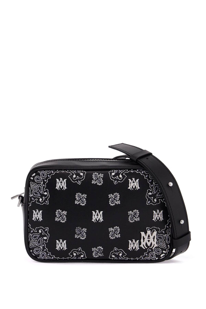 Amiri bandana embroidered camera bag