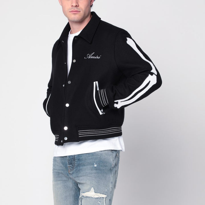 AMIRI wool blend jacket with logo