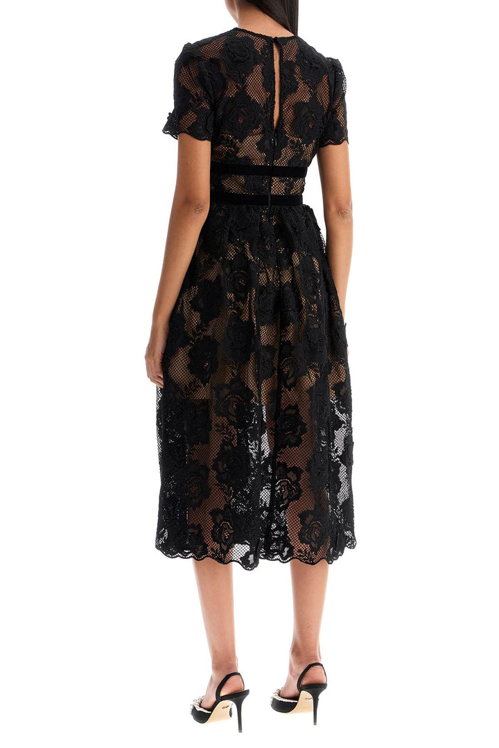 Self Portrait midi lace dress