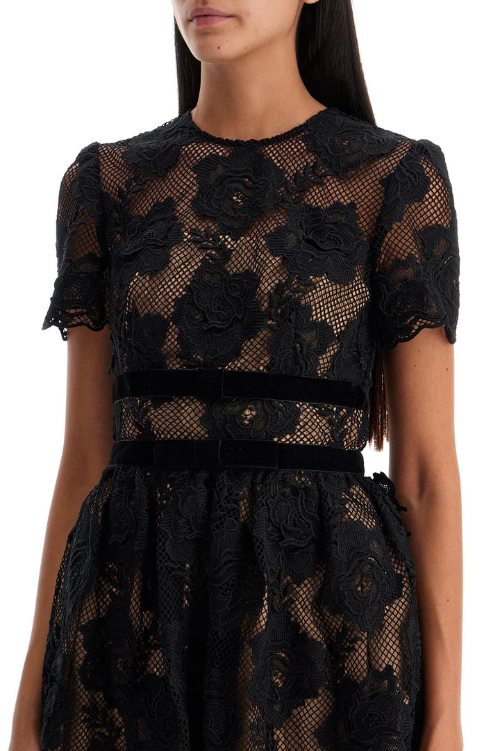 Self Portrait midi lace dress