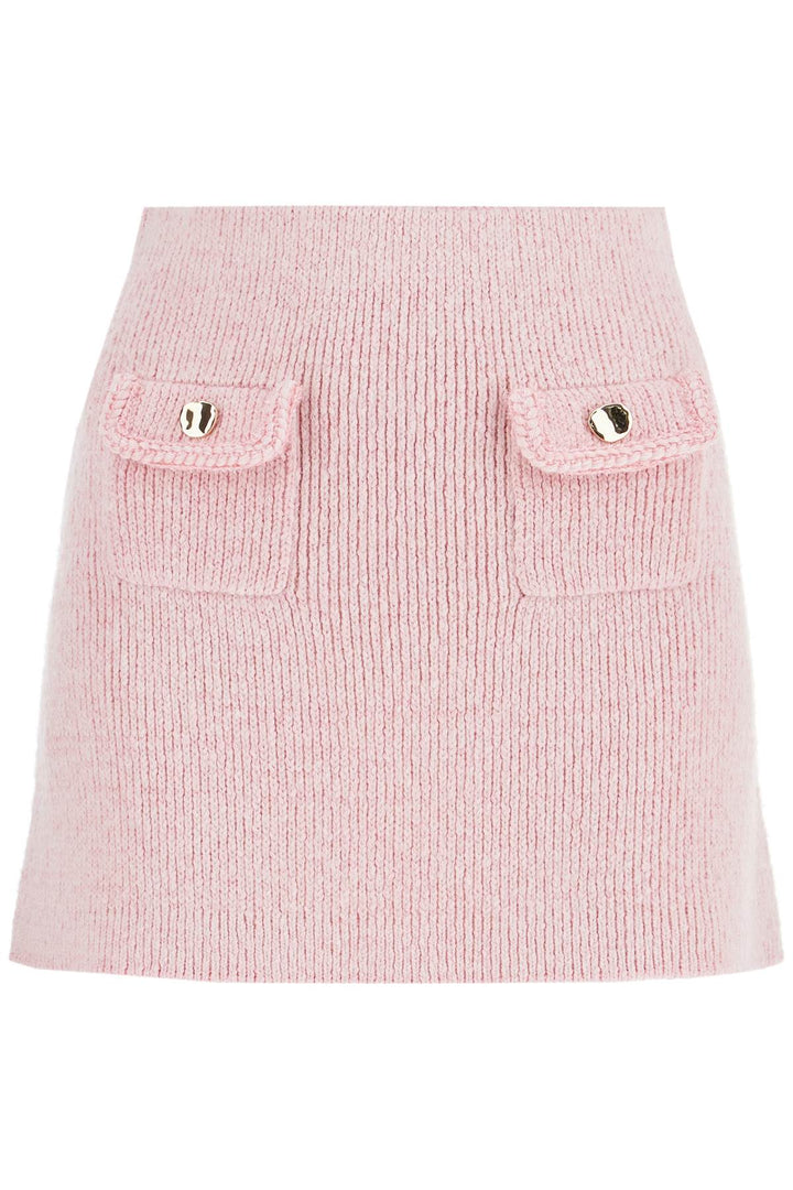 Self-Portrait knitted mini skirt