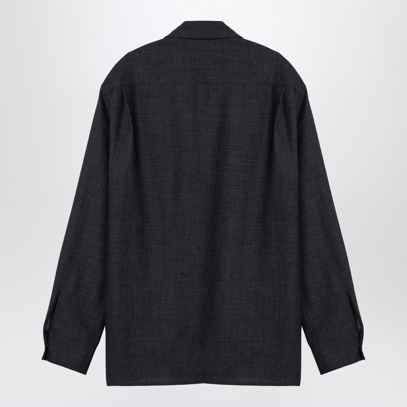 STUDIO NICHOLSON wool zip shirt