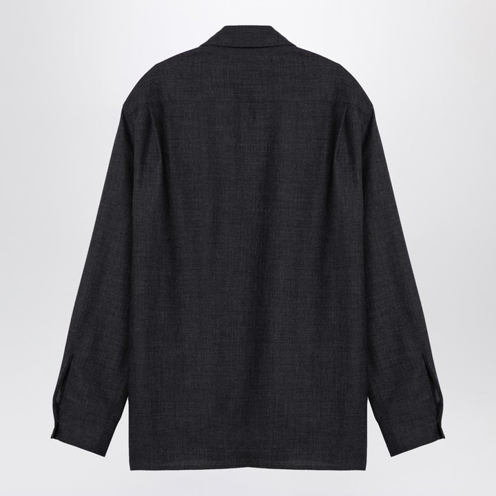 STUDIO NICHOLSON wool zip shirt