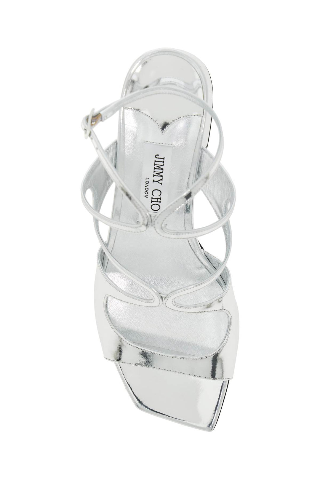 Jimmy Choo metallic leather azilia 45 sandals