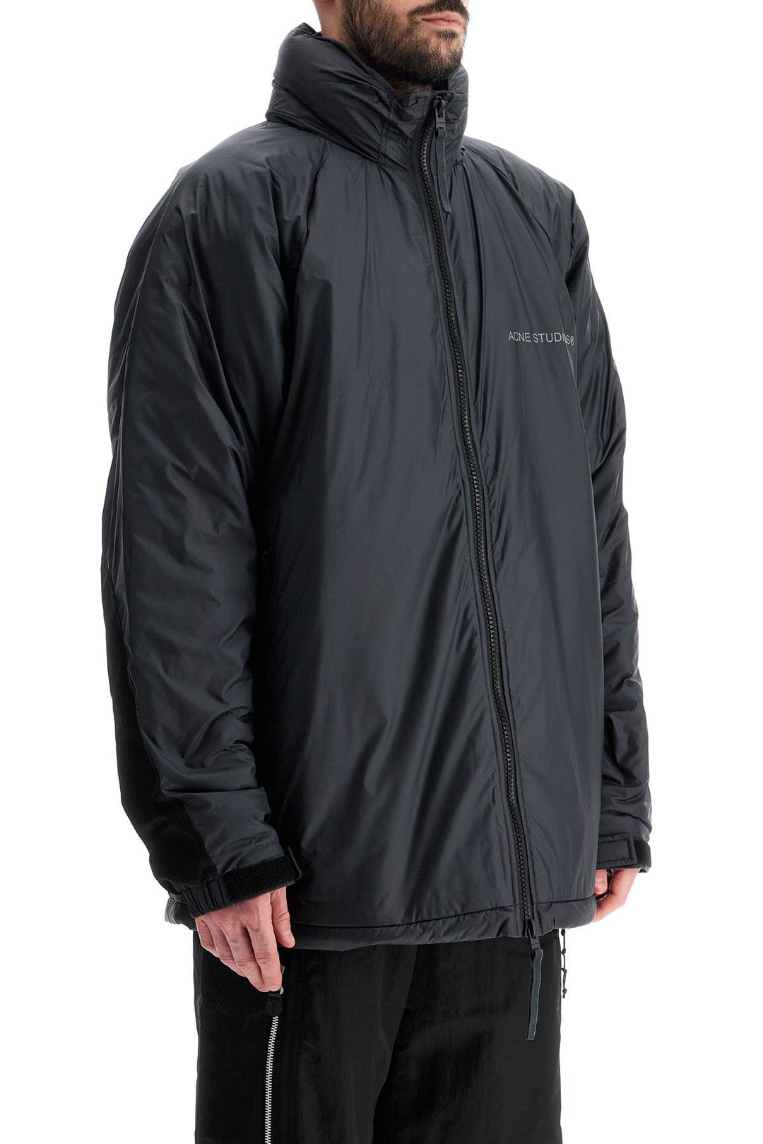 Acne Studios lightweight down jacket with patches