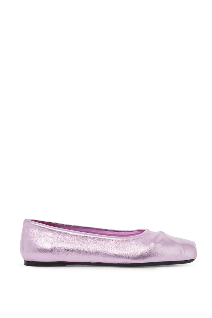 Marni metallic little bow ballerinas