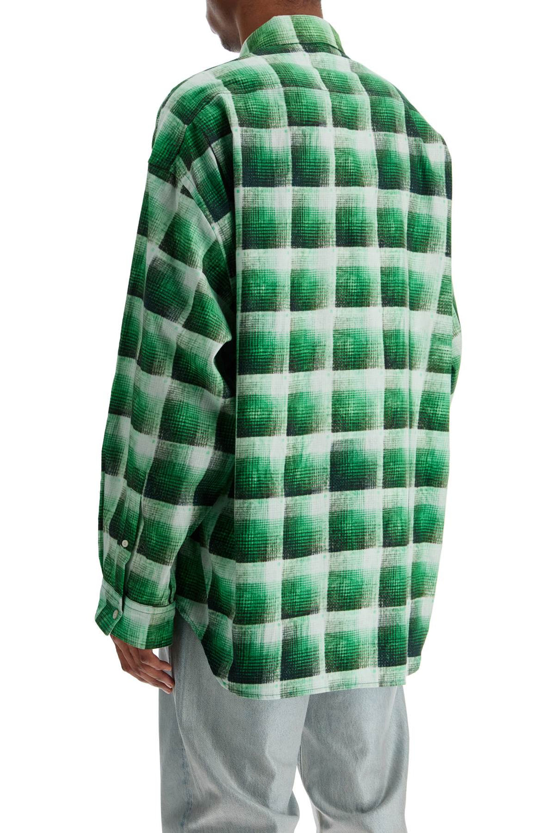 Acne Studios checkered cotton flannel shirt