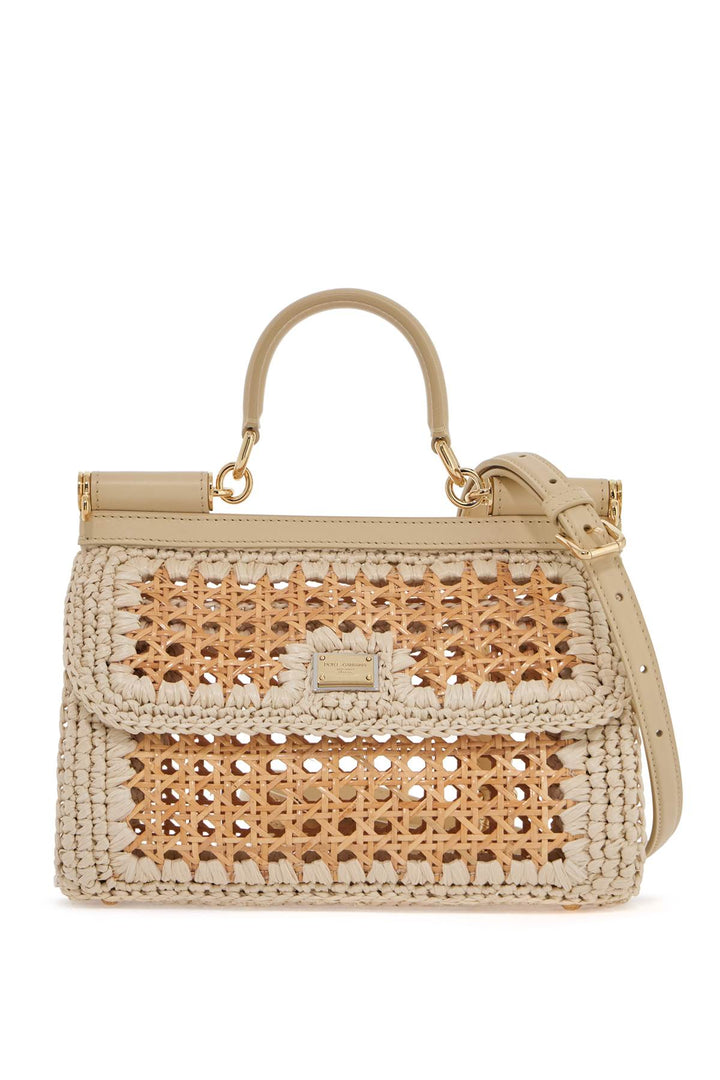 Dolce & Gabbana extended sicily raffia bag