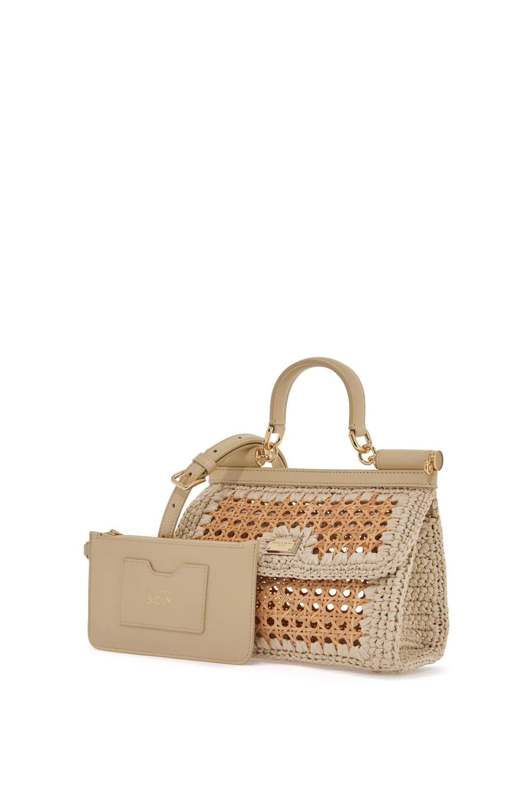 Dolce & Gabbana extended sicily raffia bag