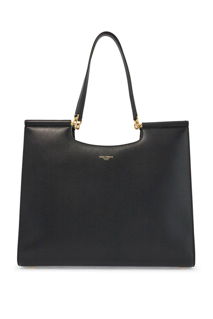 Dolce & Gabbana large leather tote bag