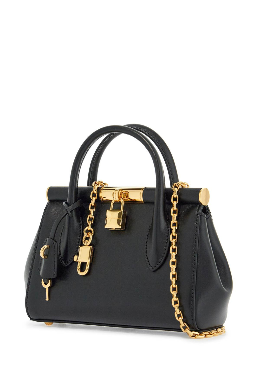 Dolce & Gabbana calfskin handbag with gold chain